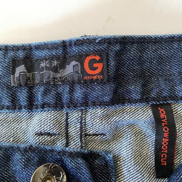 G by Guess Men's Joey Low Boot Cut Blue Jeans. Size: 32 - Picture 7 of 9